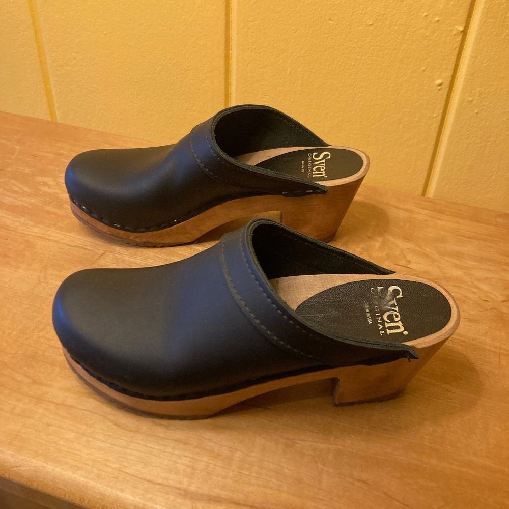 Sven Swedish Mid-Heel Clogs